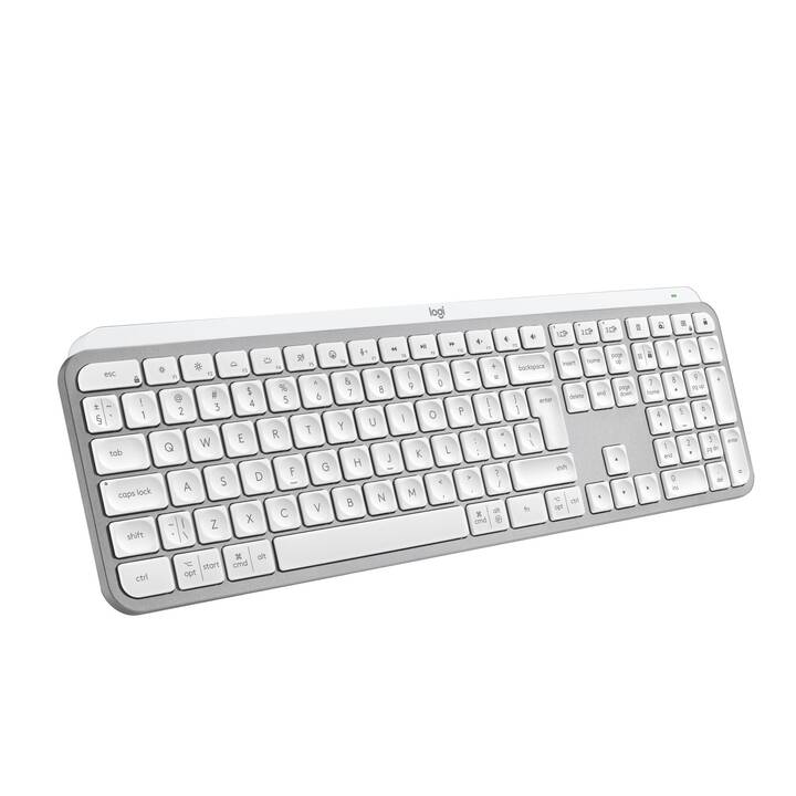 LOGITECH MX Keys S (Bluetooth, USB, Suisse, Sans fil)