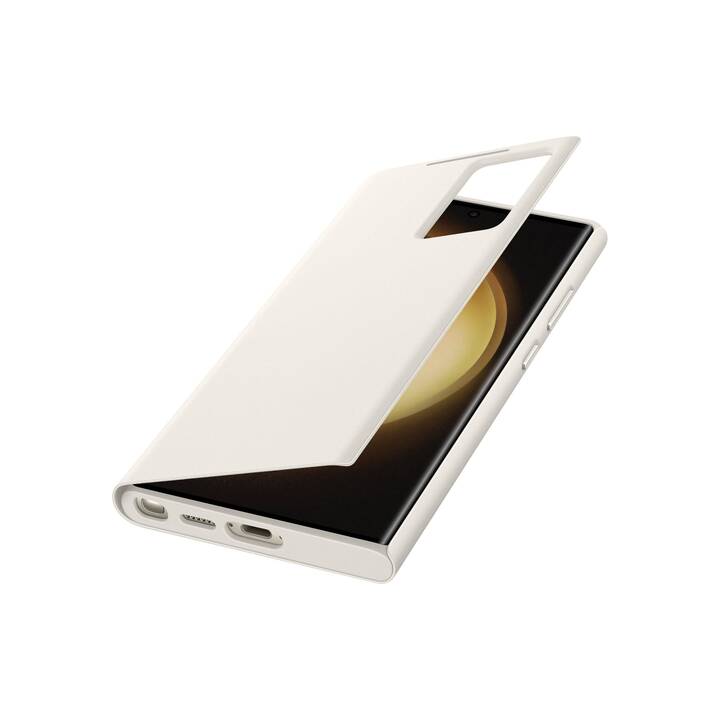 SAMSUNG Flipcover Smart View Wallet Case (Galaxy S23 Ultra, Crema)