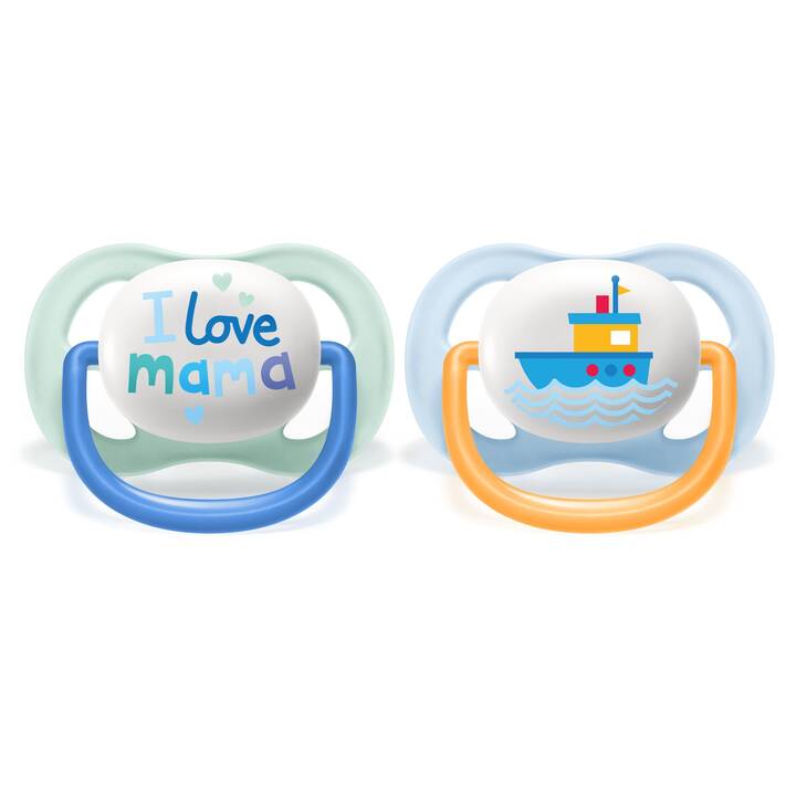 PHILIPS AVENT Ciucci Ultra Air Happy Mama & Boat (Multicolore, Blu chiaro, Turchese, 0 M - 6 M)