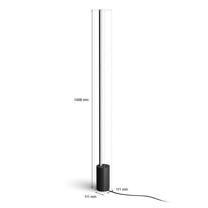 PHILIPS HUE Lampadaire Gradient Signe Noir (145.8 cm)