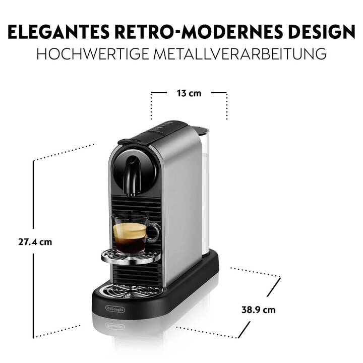 DELONGHI CitiZ Platinum EN220 (Nespresso, Titane)