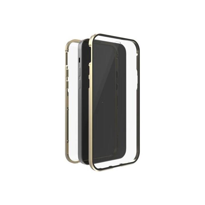 WHITE DIAMONDS Hardcase 360° (iPhone 14 Pro, Transparente, Oro)