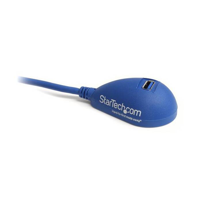 STARTECH.COM Verlängerungskabel USB3SEXT5DSK (USB, 1.5 m, Blau)