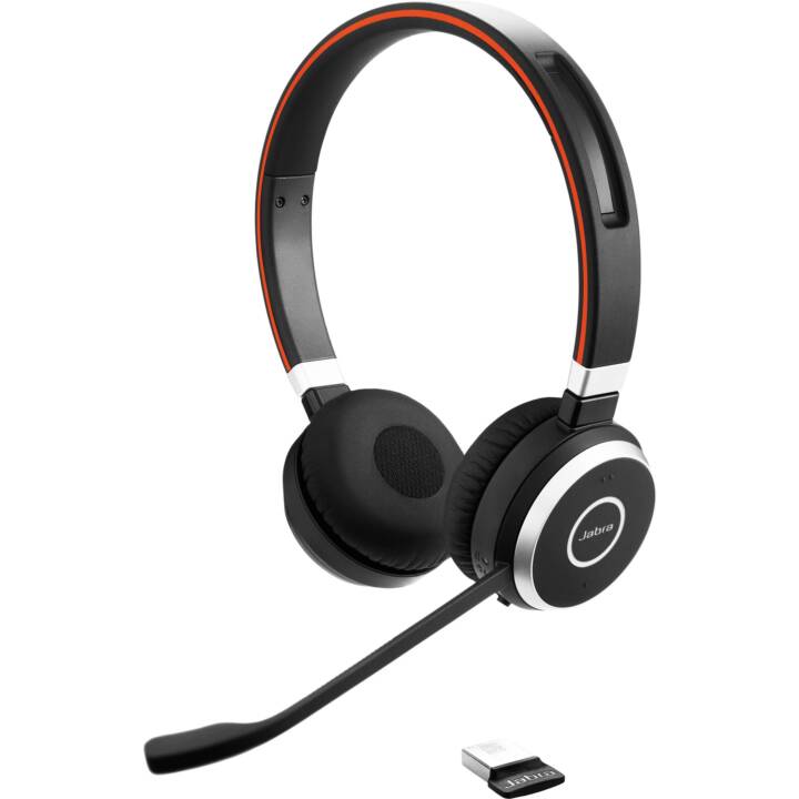 JABRA Office Headset Evolve 65 UC stereo (On-Ear, Kabellos, Schwarz)