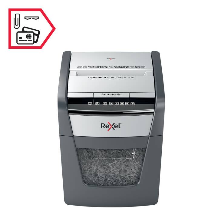 REXEL Destructeur de documents Optimum Autofeed+ 50X (Coupe en particules)