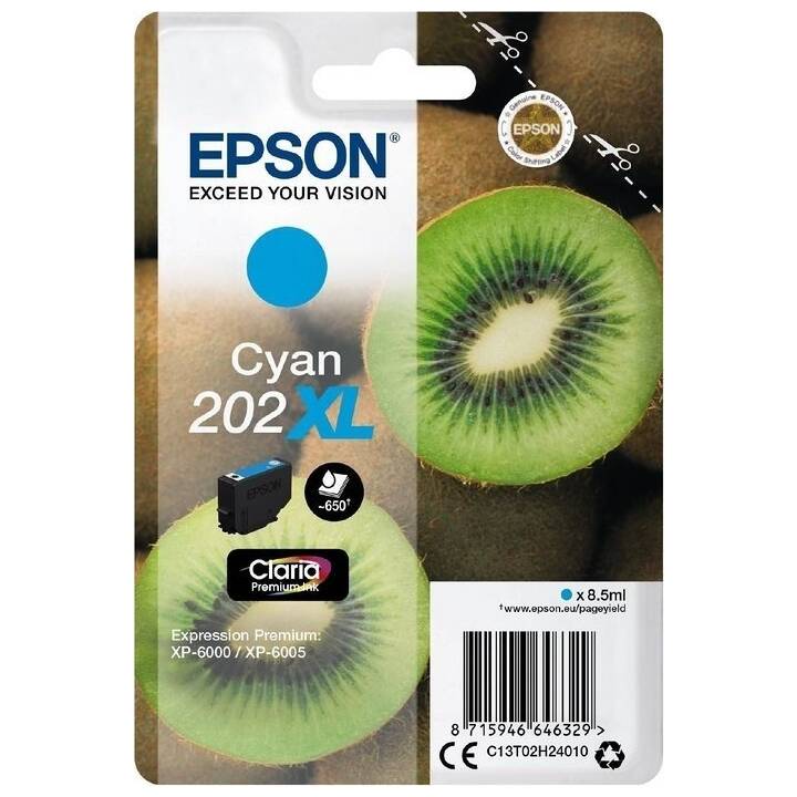 EPSON 202XL (Cyan, 1 pezzo)