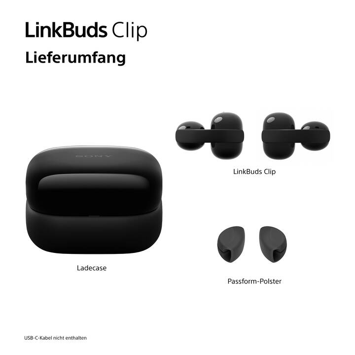 SONY LinkBuds Clip WF-LC900 (Schwarz) - Interdiscount