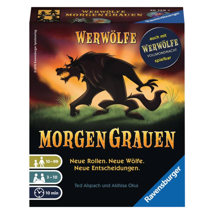 RAVENSBURGER Werewolves Morning Grey Jeu de cartes