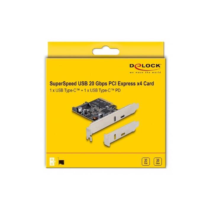 DELOCK Netzwerkadapterkarte (2 x USB C)