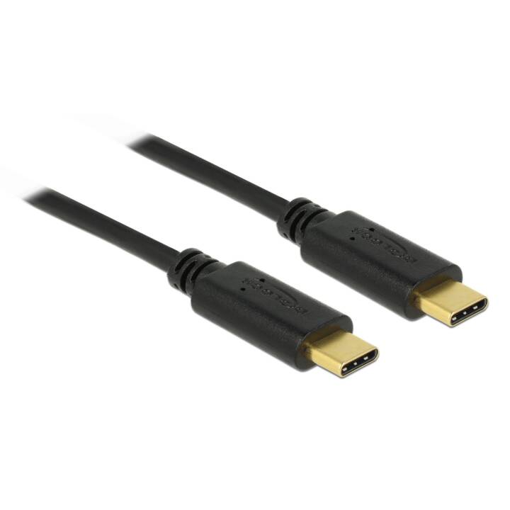DELOCK USB 2.0-Kabel C - C bis 5A Strom, 50cm