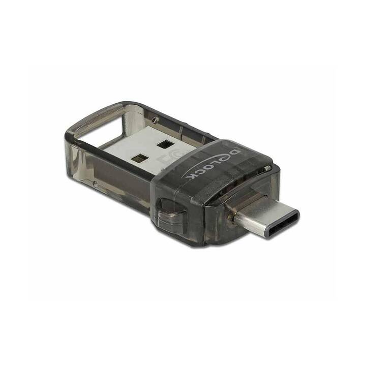 DELOCK Netzwerkadapter (USB 2.0 Typ-C, USB 2.0 Typ-A)