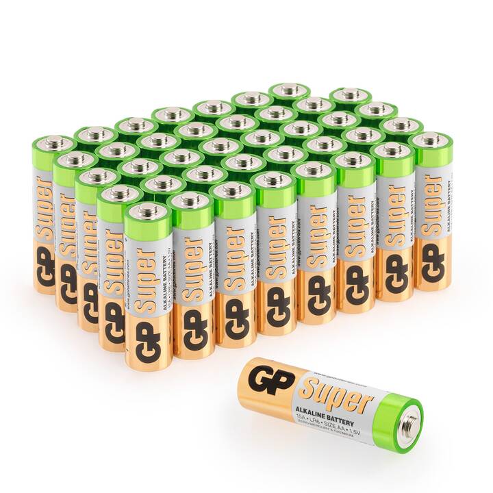 GP Super Batterie (AA / Mignon / LR6, 40 Stück)