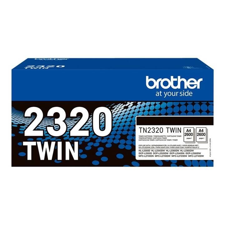 BROTHER TN-2320 (Duopack, Noir)