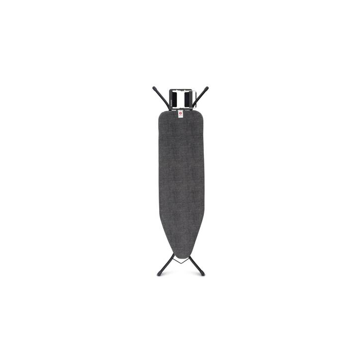 BRABANTIA Denim Black Planche à repasser (124 cm x 38 cm, 1 pièce)