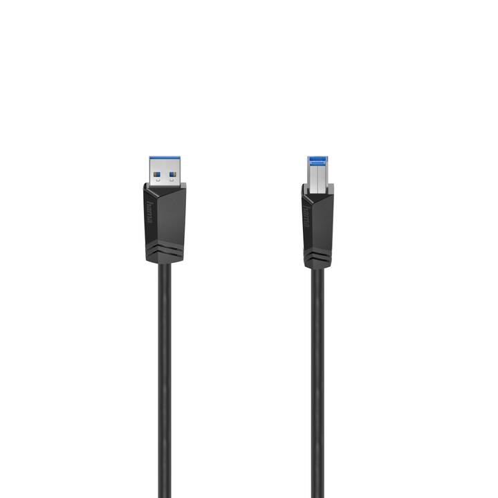 HAMA Câble USB (USB de type A, USB Typ-B, 1.5 m)