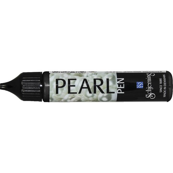 SCHJERNING Textilfarbe Pearl Pen (28 ml, Schwarz)