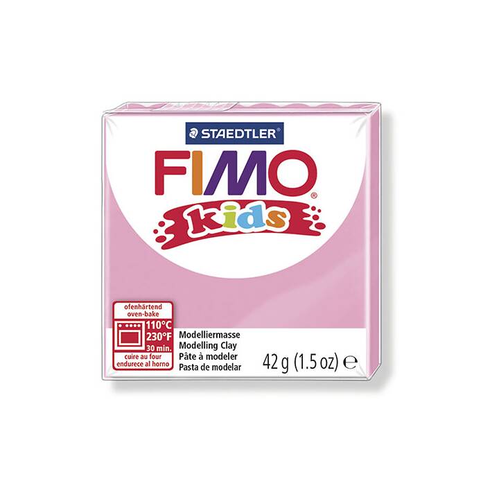 FIMO Modelliermasse Kids (42 g, Rosé)