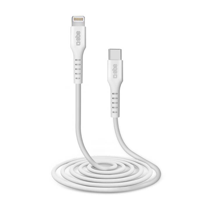 SBS Cavo (Lightning, USB Typ-C, 2 m)