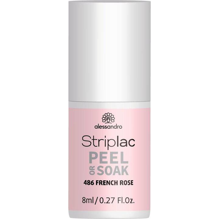 ALESSANDRO Vernis à ongles à décoller Striplac Peel or Soak (486 French Rose, 8 ml)