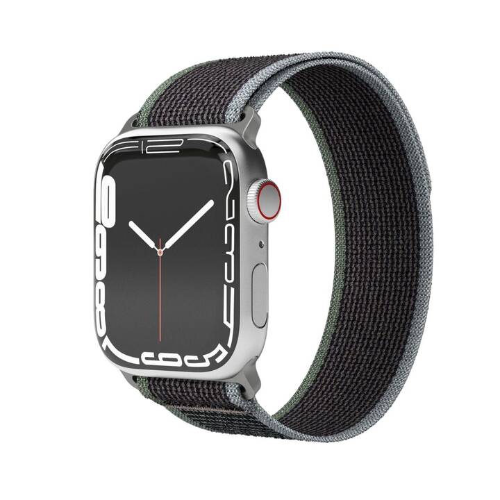 VONMÄHLEN Armband (Apple Watch Series 7 / Series 5 / Series 8 / Series 3 / Series 4 / Series 6, Schwarz, Schwarz/Grau, Blau)