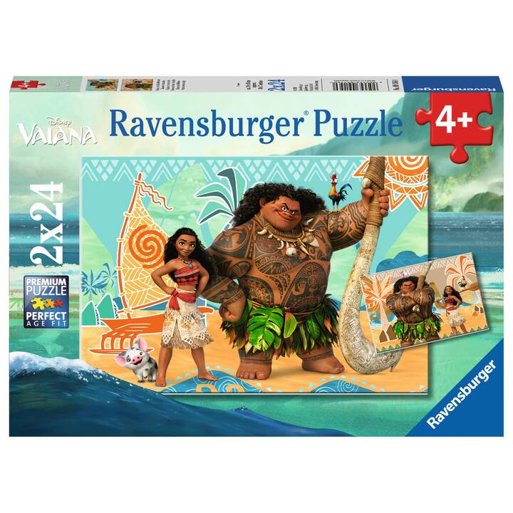 RAVENSBURGER Disney Vaiana Puzzle (2 x 24 pièce) - Interdiscount