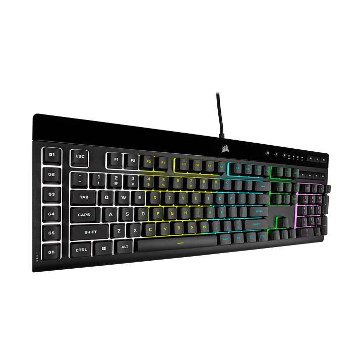 CORSAIR K55 RGB Pro (USB, Suisse, Câble)