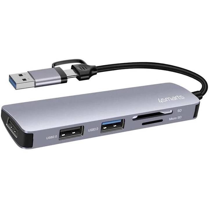 4SMARTS 5in1 Universal (2 Ports, USB de type A)