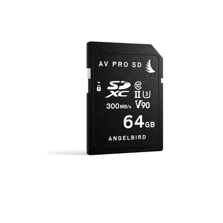 ANGELBIRD SDXC UHS-II AV PRO V90 (Class 10, 64 GB, 37.5 MB/s)