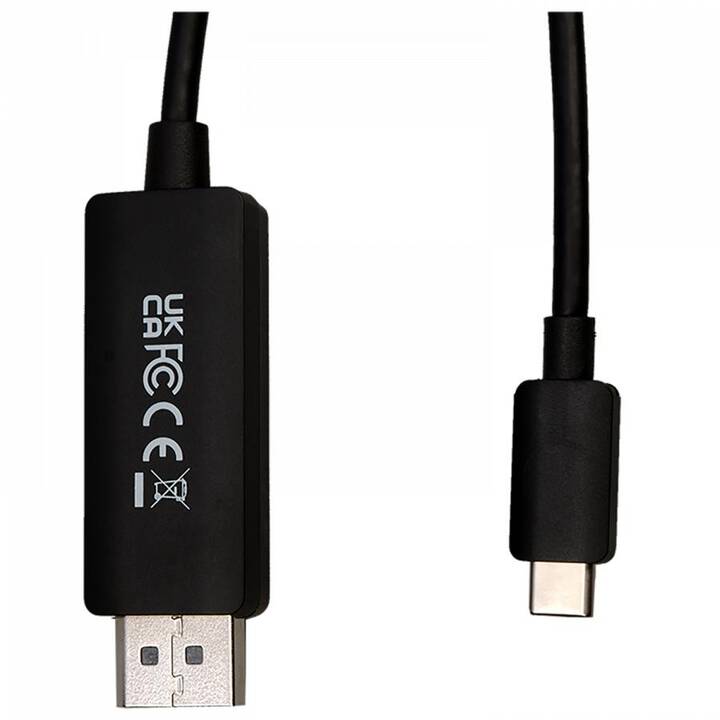 VIDEOSEVEN Câble USB (Port écran, USB de type C, 2 m)