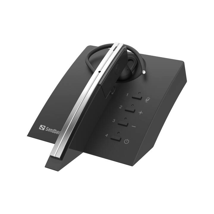 SANDBERG Casque micro de bureau Bluetooth Business Pro (In-Ear, Sans fil, Noir, Gris)