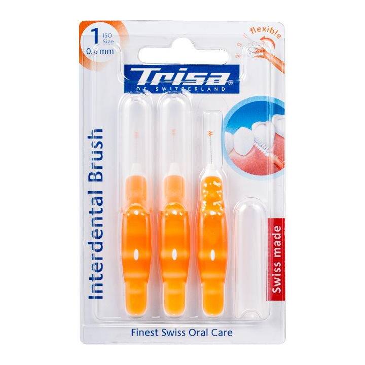 TRISA Brosse interdentaire  ISO1 0.8 mm (Souple)