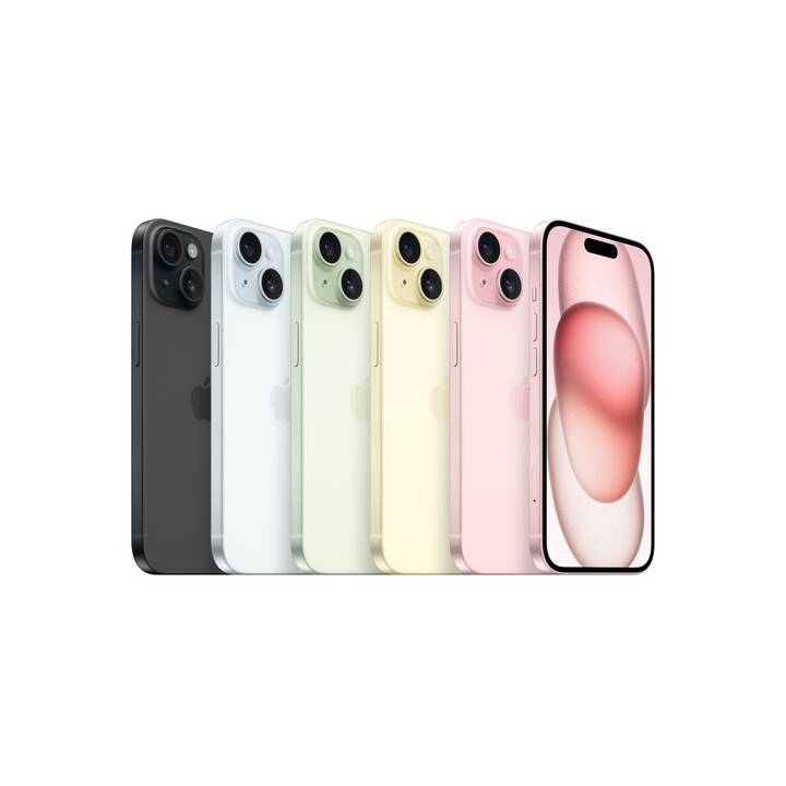 APPLE iPhone 15 (256 GB, Grün, 6.1", 48 MP, 5G)