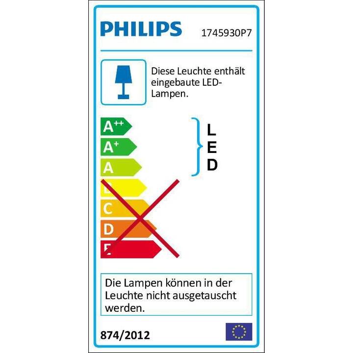 PHILIPS HUE Wandleuchte Impress (16 W, Schwarz)