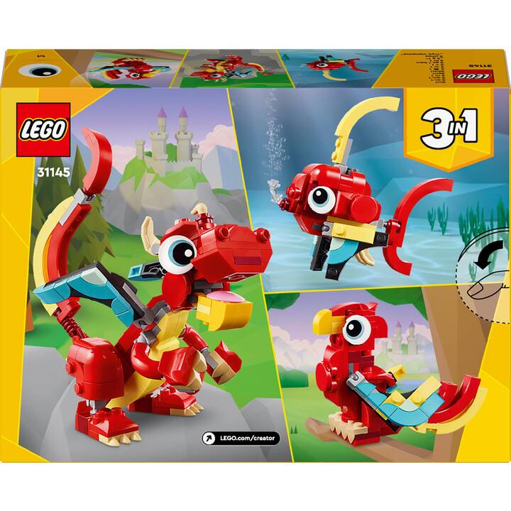 LEGO Creator 3-in-1 Drago rosso (31145)