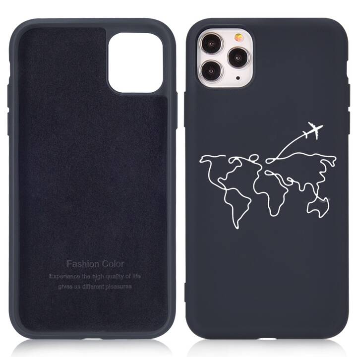 EG coque arrière pour iPhone 13 Mini 5.4" (2021) - noir - voyage