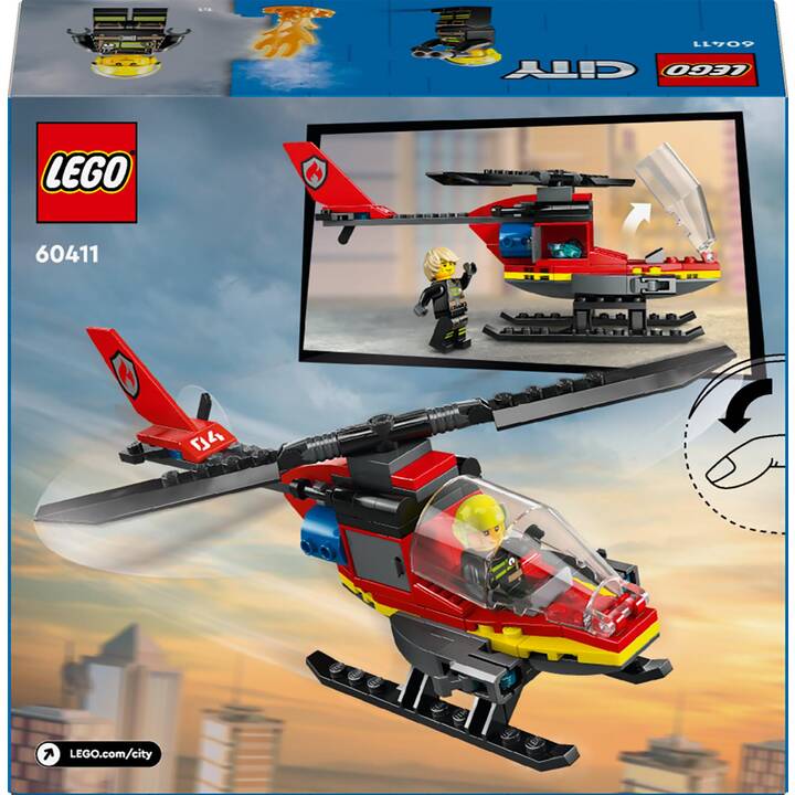 LEGO City L’hélicoptère de secours des pompiers (60411)