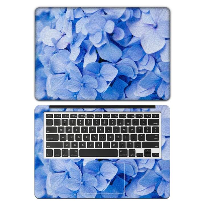 EG Designsticker (10", Blumen, Blau)