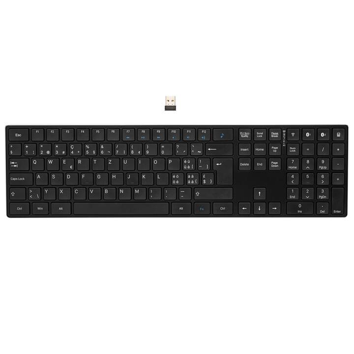 INTERTRONIC Keyboard 4 (radio-fréquence, Bluetooth, Suisse, Sans fil)