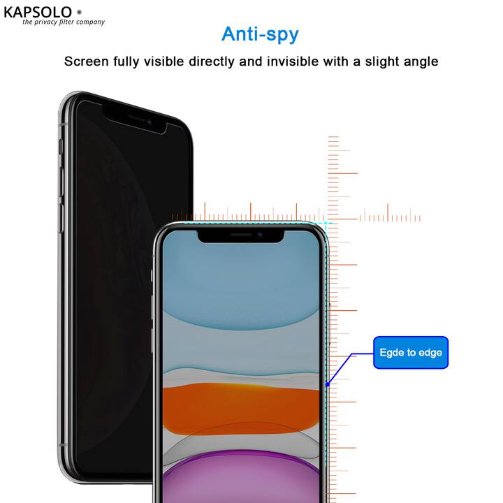 KAPSOLO Sfoglio protezione da schermo (iPhone 8 Plus, 1 pezzo)