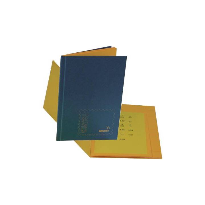 SIMPLEX Album di francobolli (17.5 cm x 24.0 cm, Blu)