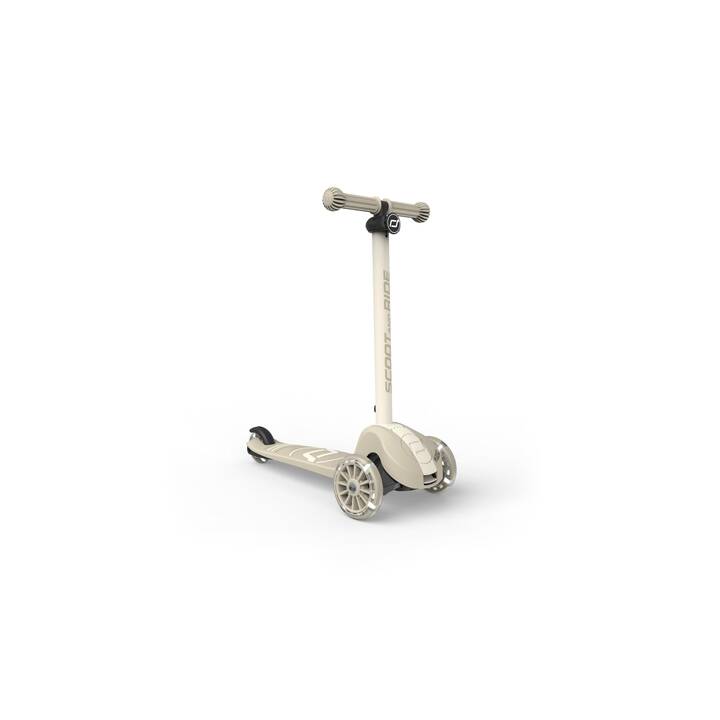 Scoot And Ride Highwaykick 3S Steel – Monopattino Pieghevole Regolabile In Altezza, Ruote LED, Con Nome Personalizzato, Dai 3 Anni