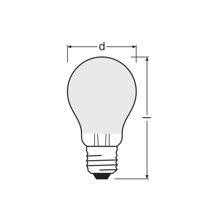 OSRAM Ampoule LED Classic A (E27, 4.3 W)