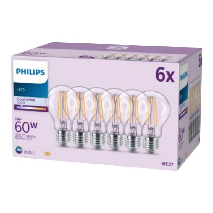 PHILIPS Lampadina LED (E27, 7 W)
