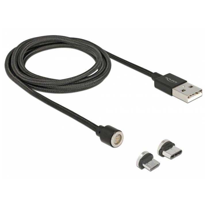 DELOCK USB-Kabel (Micro USB 2.0 Typ-B, USB 2.0 Typ-A, 110 cm)