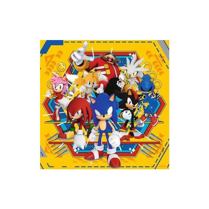 RAVENSBURGER Sonic Puzzle (3 x 49 pezzo)