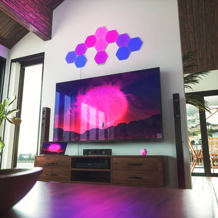 NANOLEAF LED Stimmunglicht Hexagon Panel 3x (Mehrfarbig)