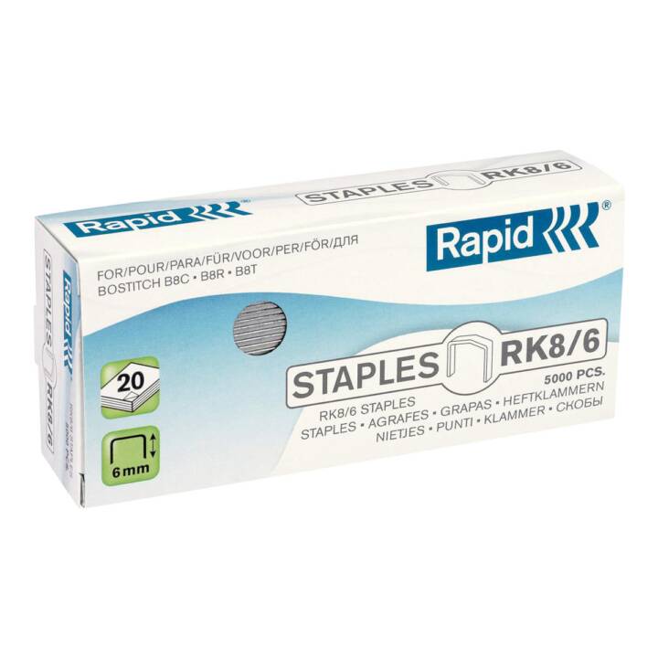 RAPID Agrafes RK8/6 (5000 pièce)