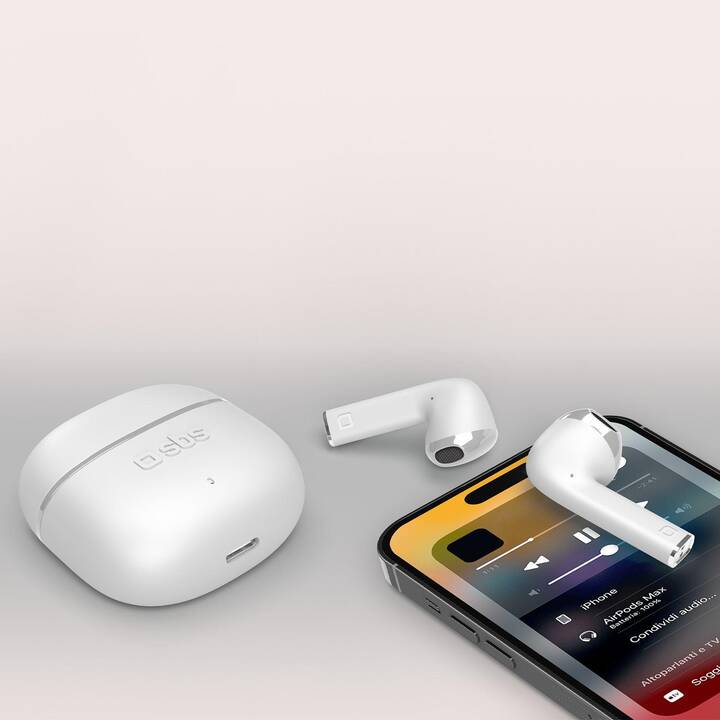 SBS True Wireless One Color (Bluetooth 5.1, Weiss)