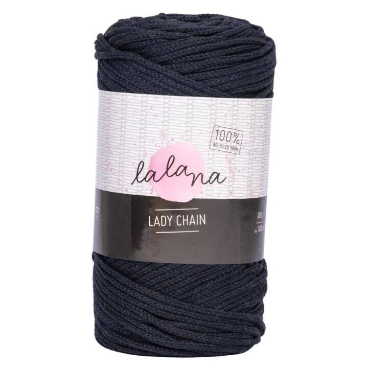 LALANA Laine Lady Chain (200 g, Bleu marine, Marin, Bleu)