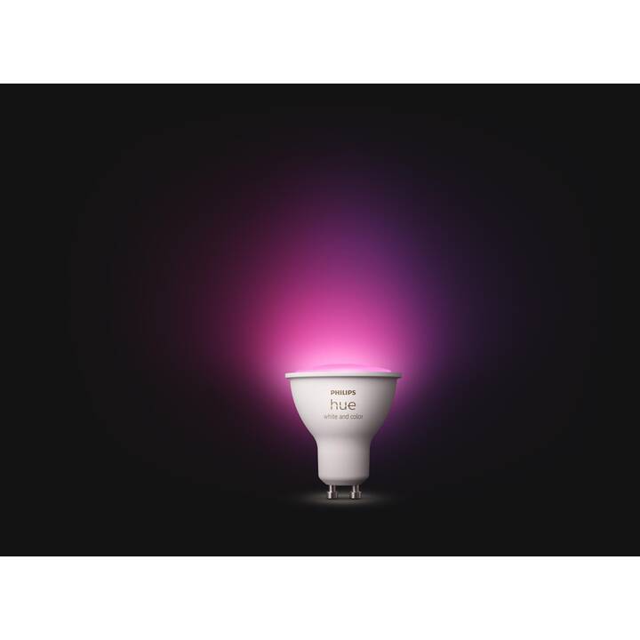 PHILIPS HUE LED Birne White & Color Ambiance (GU10, Bluetooth, 5.7 W)